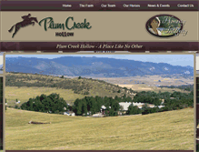 Tablet Screenshot of plumcreekhollow.com